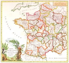 MODE35 - Carte du Royaume de France, 1758