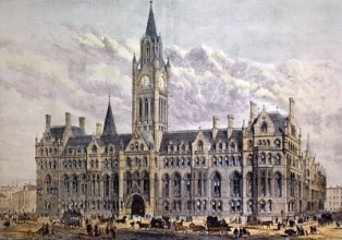 P005 - Manchester, New Townhall 1877