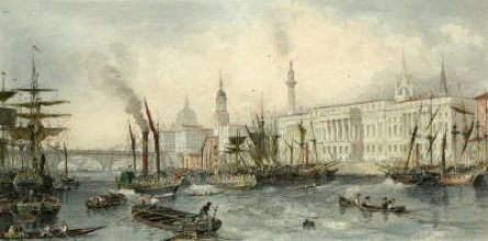 D098N - Port of London in 1839