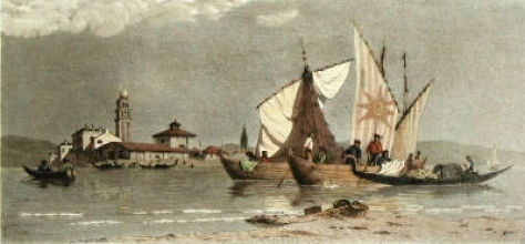 Q312A - Venice, Landing Fishing Boats