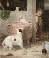 N129 - Temptation (Dog & Boy) 