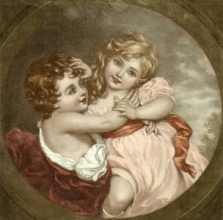 L426 - Two Children (circle)