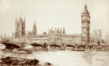 P135E - London View-Tower of Westminster