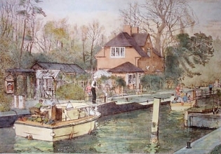 D232 - Approach to Sonning Lock