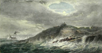 D100D - Launch of the life boat Whitby