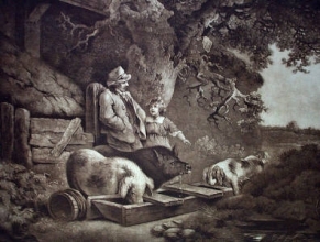 F175 - Peasant & Pigs